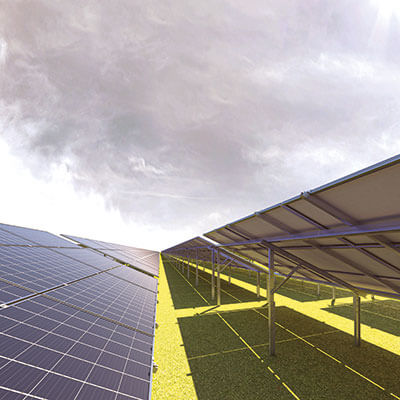 strutture per impianti fotovoltaici a terra